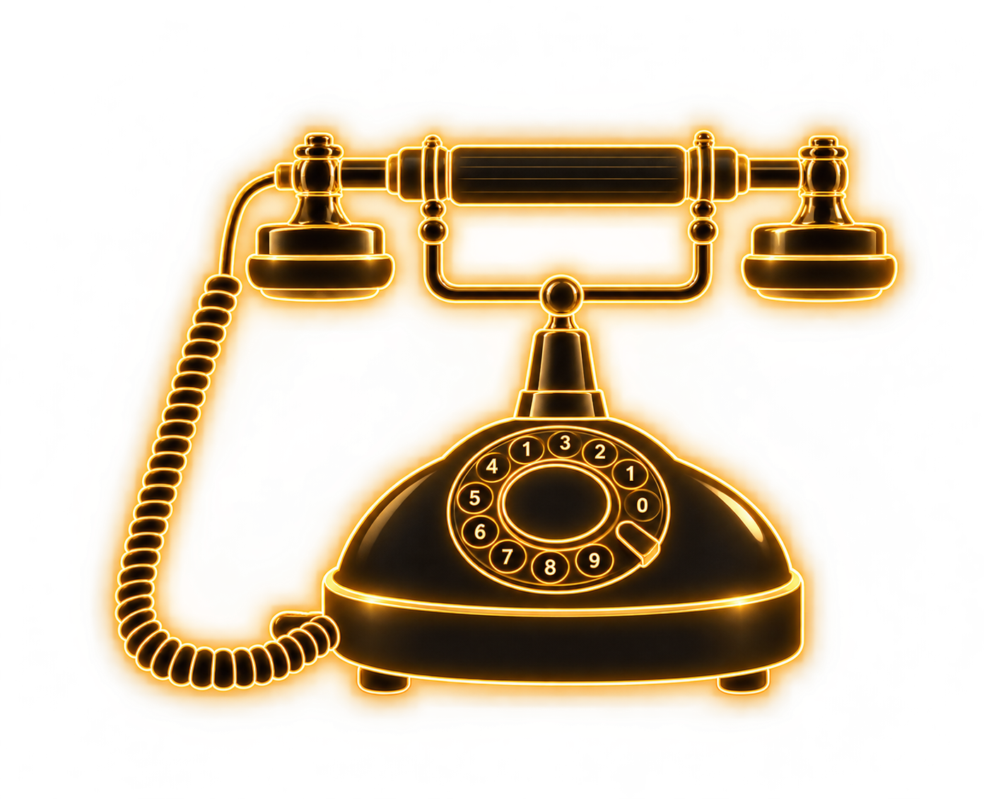Telefon vintage alb pentru audio guestbook